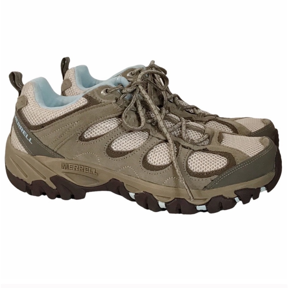 NWB MERRELL Hilltop Ventilator Aluminum Dre Blue Trail Hiking Sneaker 10 M -RARE
